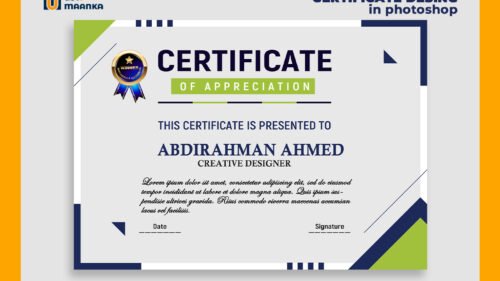 Certificate Design Photoshop
