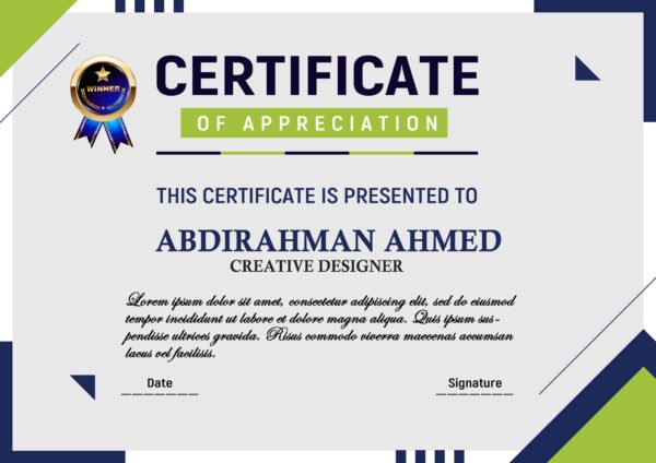 Certificate Design Photoshop