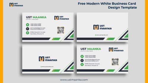 Modern White Business Card Template